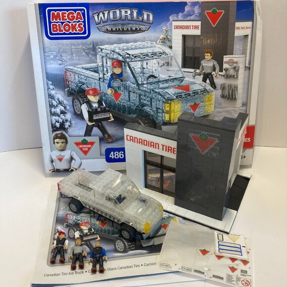 Mega Bloks Canadian Tire Ice Truck World Builders Canada Limited Edition Set - Picture 1 of 16